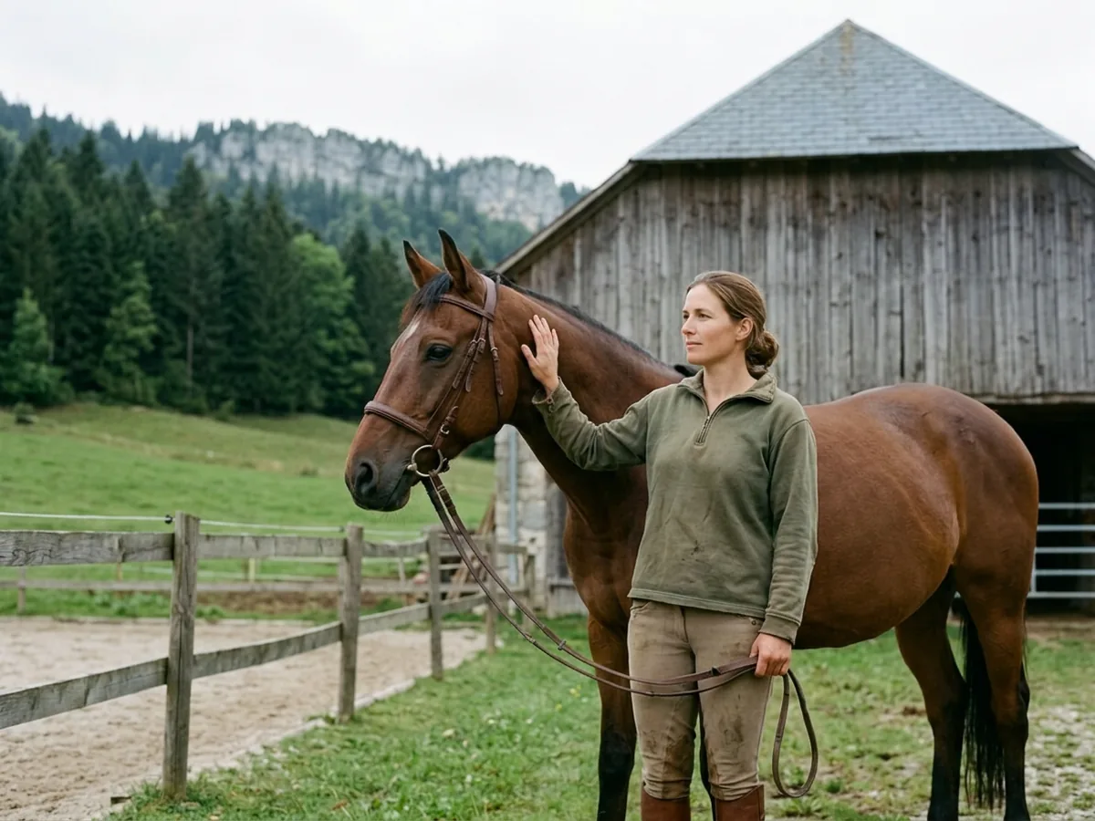 Cours d'équitation à Aime-la-Plagne, Savoie